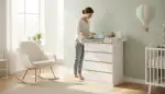 Höhenverstellbare Wickelkommode: Ergonomie für Eltern