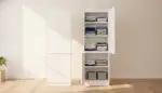 Ordnung leicht gemacht: Warum dieser 2-türige Kleiderschrank mit 5 Einlegeböden das neue Must-have ist