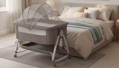 Perfekte Nähe: Beistellbett mit flexibler Höhe