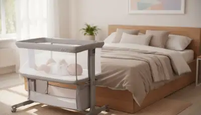 Sanfte Nähe: Das Stoff-Beistellbett