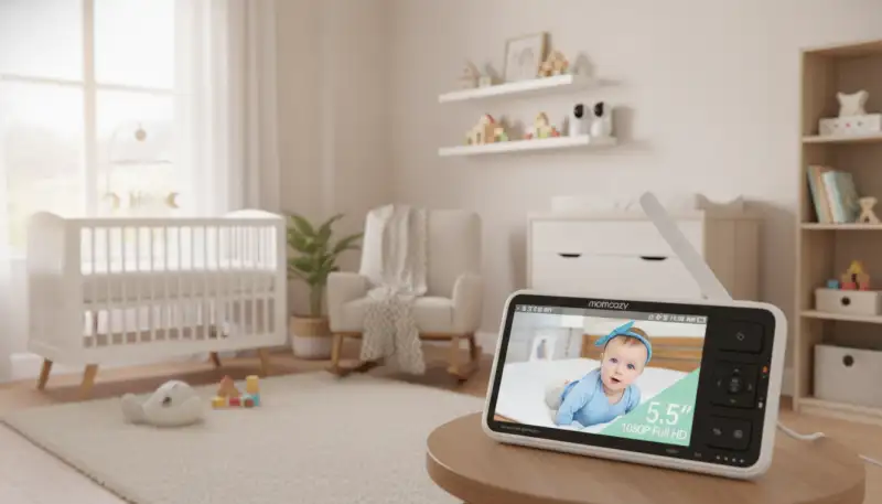 Der klare Blick ins Kinderzimmer: Ihr Babyphone mit 2 Kameras und 5,5-Zoll-HD-Monitor