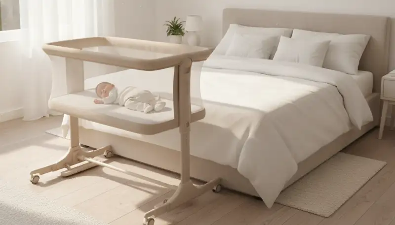Flexibel und nah: Klappbare Beistellbetten