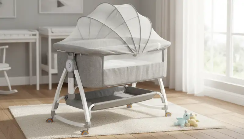 Flexibilität pur: Babybett mit Rollen