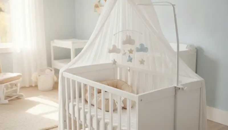 Geborgenheit unterm Babybetthimmel schaffen