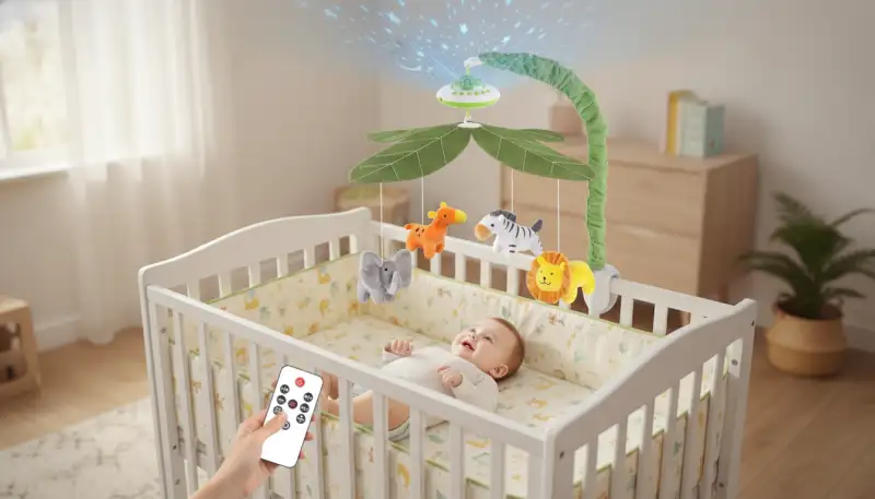 Magische Momente über dem Babybett