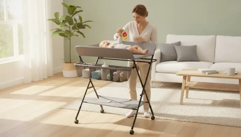 Mobiler Wickeltisch: Flexibilität im Alltag