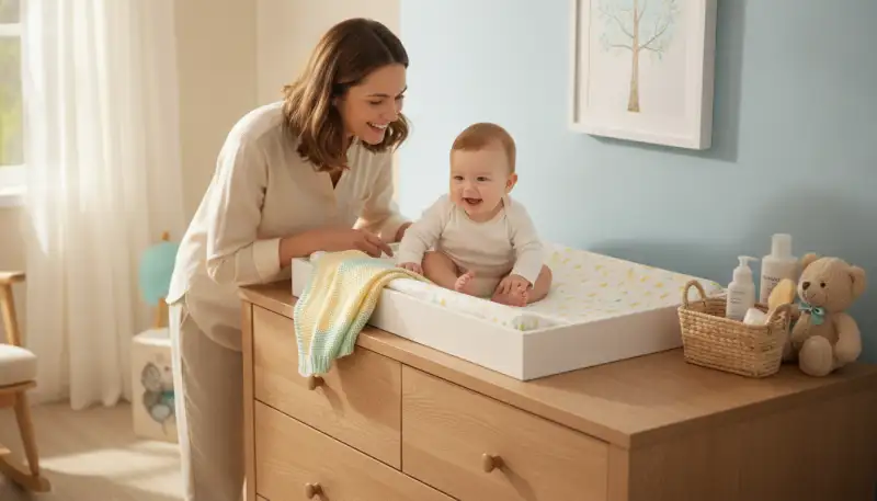 Wickelaufsatz: Sicherheit und Stil im Babyzimmer
